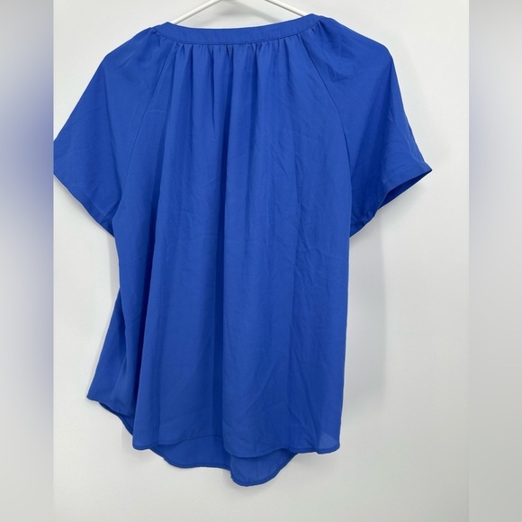 NWOT Talbots Plus Petite Sz XP Blue Blouse Top - Picture 4 of 4